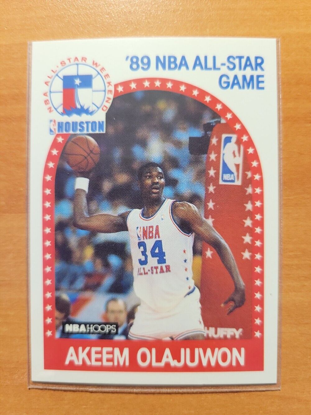 Akeem (Hakeem) Olajuwon 1989-1990 NBA Hoops #178 - All-Star Game - Fresh Pull